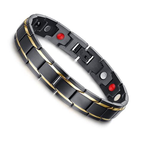 titanium bracelets for men health.